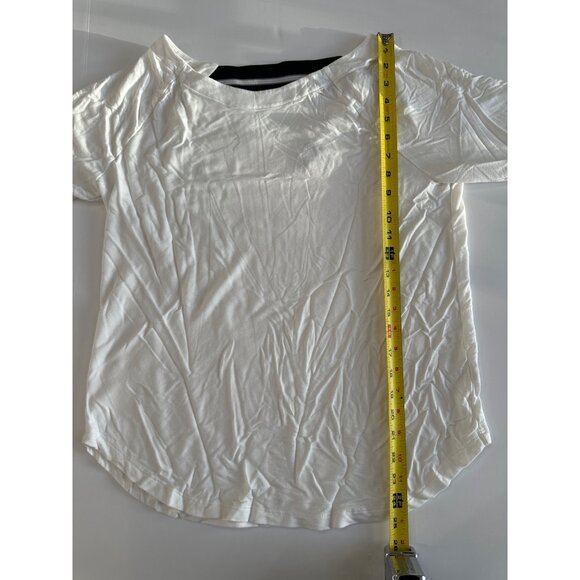 Cabi Womens Long Sleeve Top With V-Back & Contrast Stripe Detail M - Picture 7 of 9